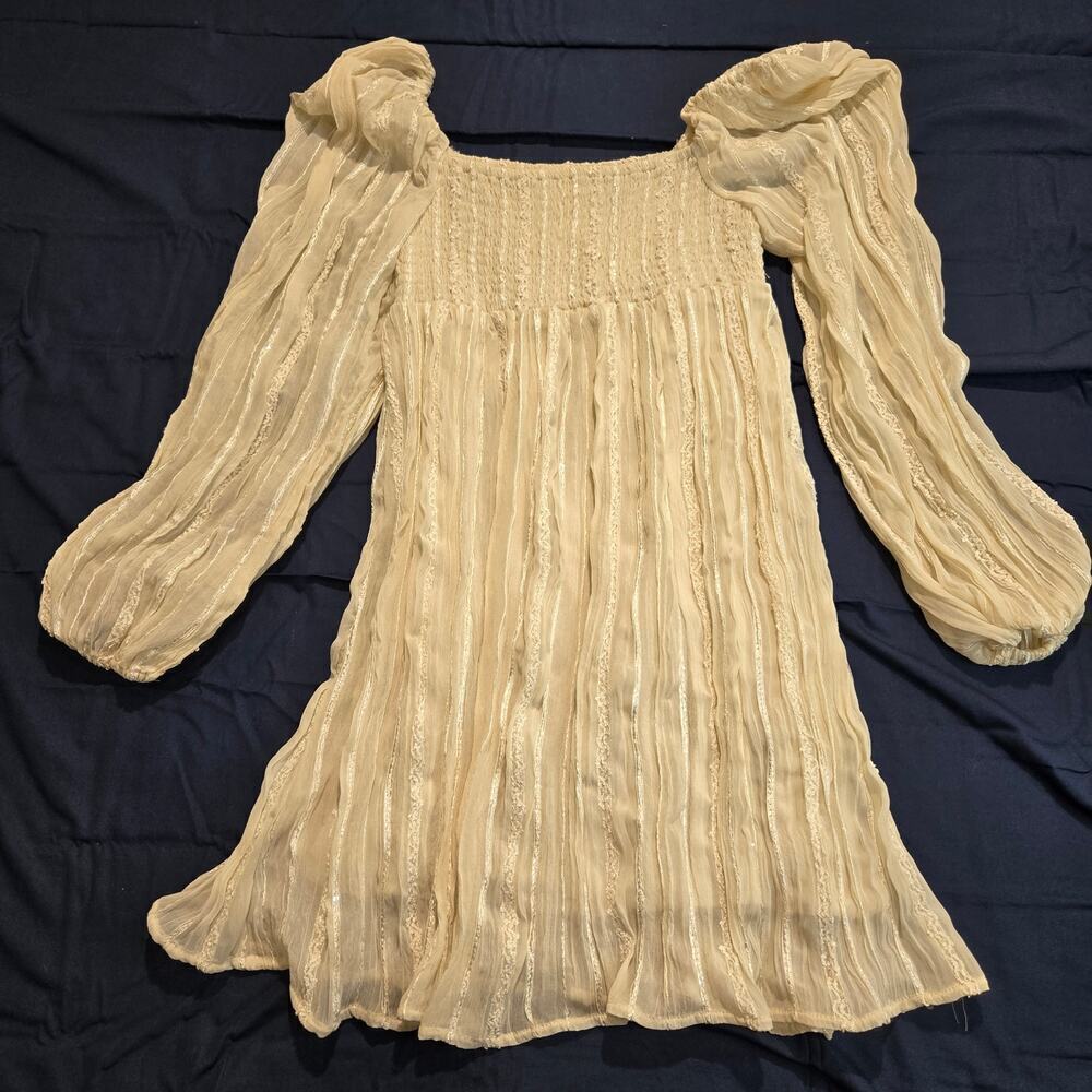 Altar'd State Isabella Dress Ivory Size XS Boho Fairycore